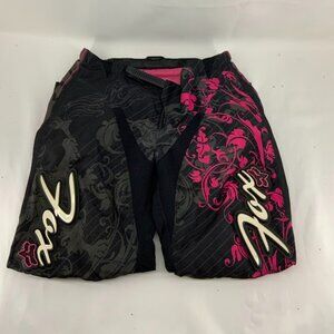 Fox Racing Pants Youth Girls 7/8 Black Pink 180 Riding Motocross